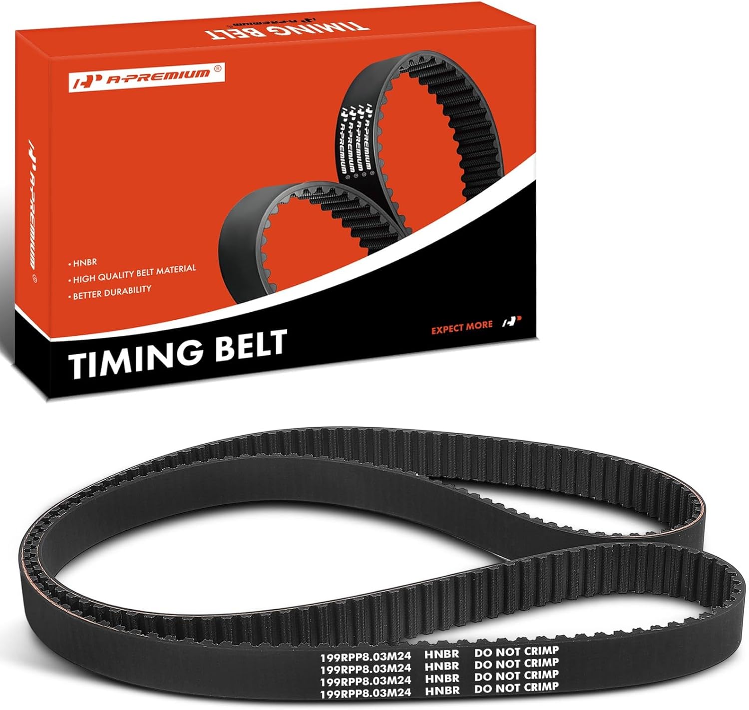 A-Premium Engine Timing Belt Compatible with Chevrolet Cruze 2014-2015 2.0L