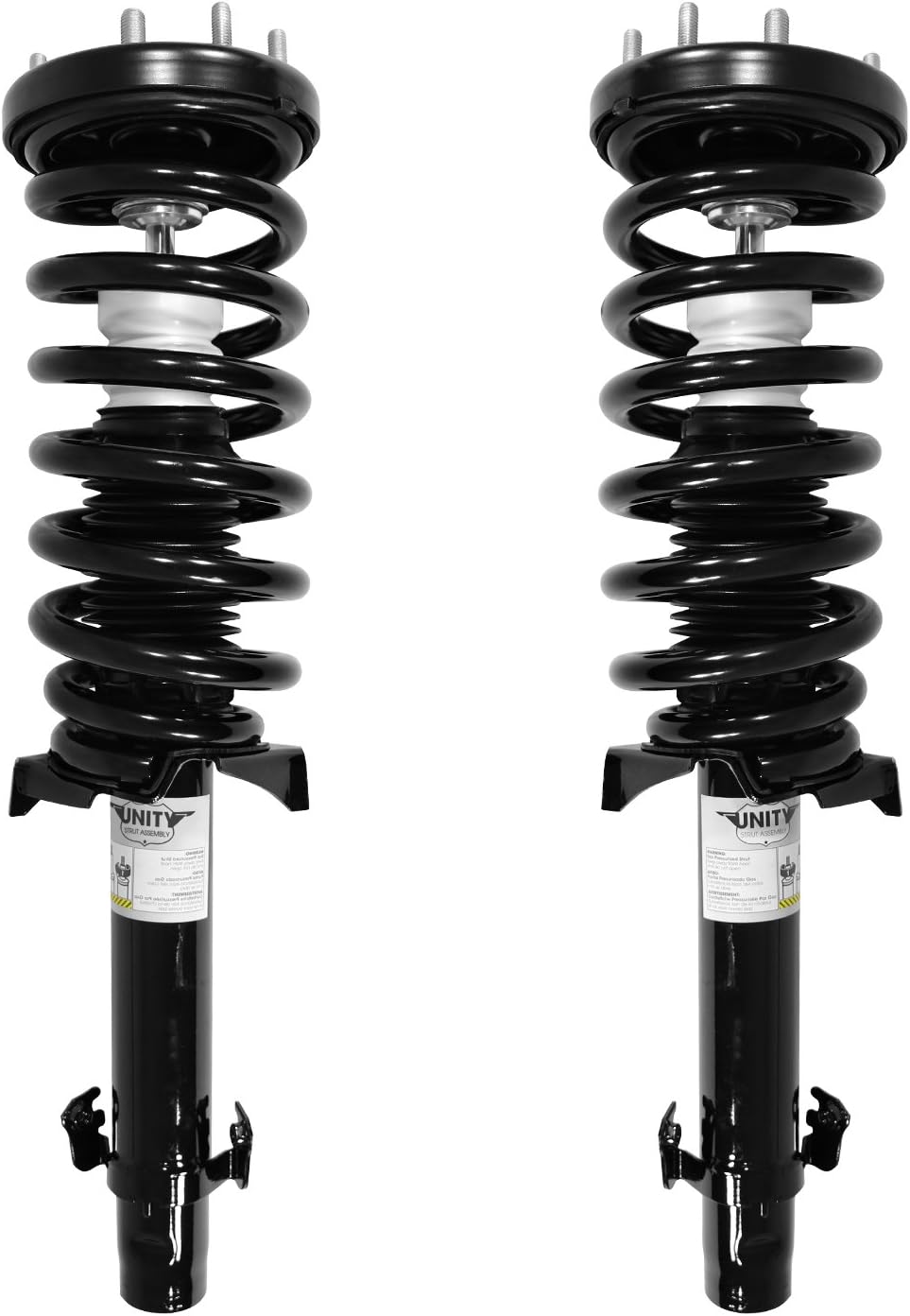 UNITY AUTOMOTIVE 2-11235-11236-001 Front 2 Wheel Complete Strut Assembly Kit 2008-2012 Honda Accord