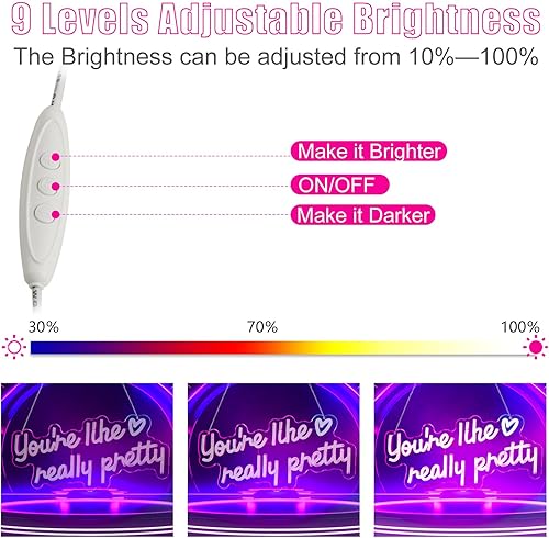 Miniatura 36 de Letrero de neón Sunset Seabird para decoración de pared, letrero de onda de neón con luz LED, letreros LED para pared de dormitorio, letreros de