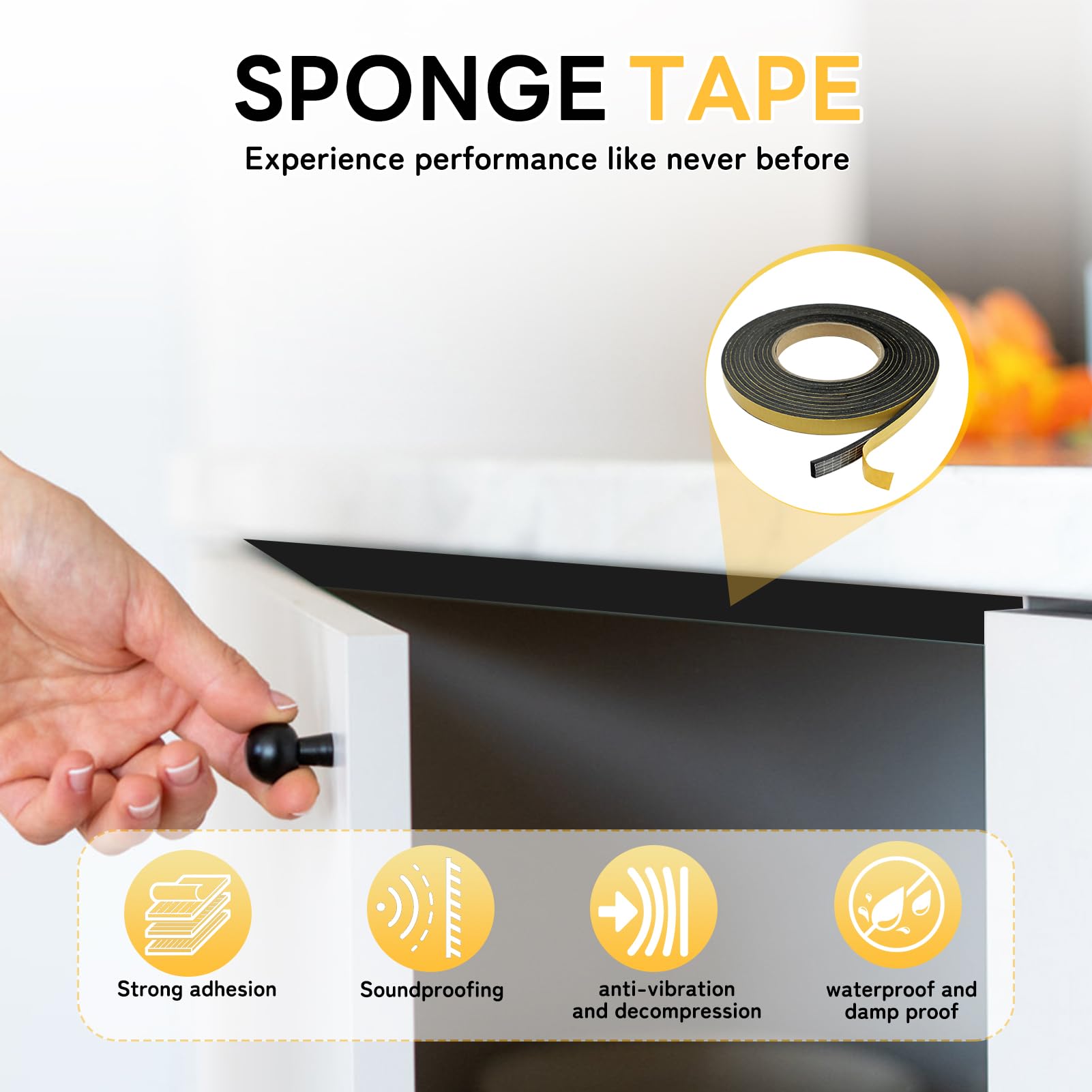 YIIKI Joint Isolation Fenêtre En Ousse Adhésif, Joint Porte Entrée En