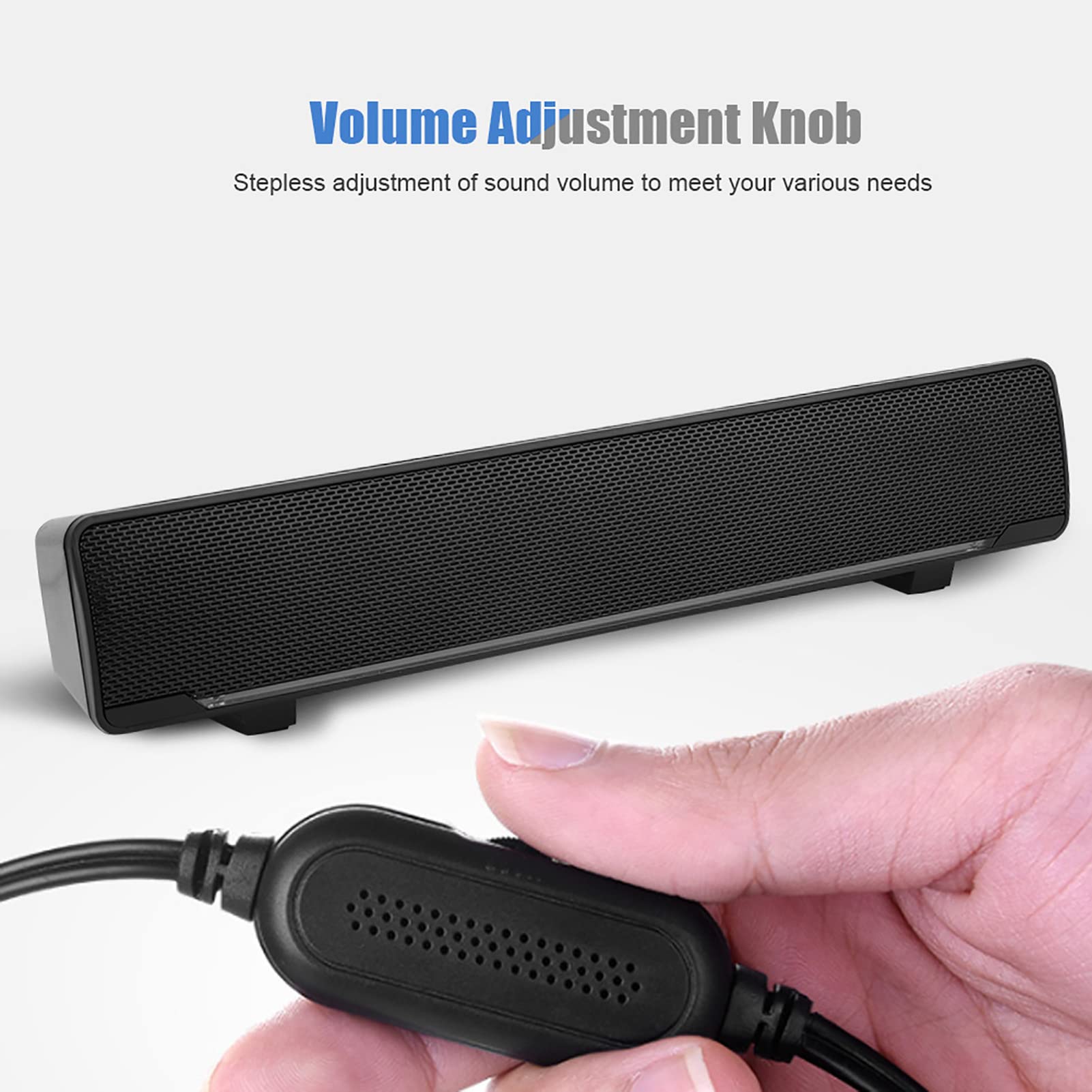 Barre de son Tbest pour appareils TV, haut-parleurs PC, barre de son stéréo, haut-parleur cuter, câble USB, haut-parleur PC, lecteur de musique, entrée 3,5 mm pour téléphone portable PC