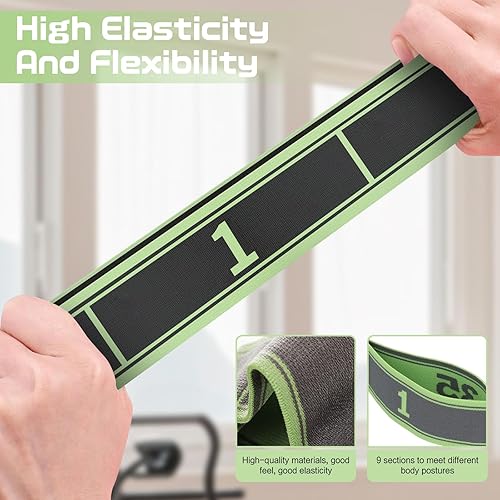 Miniatura 2 de Banda elástica Número de correa elástica Banda de estiramiento Bandas de ejercicio Equipo de yoga para ejercicio Fitness Entrenamiento Fisioterapia