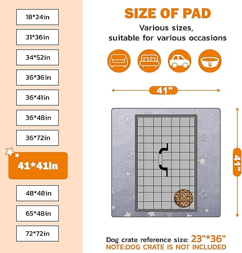Miniatura 4 de LOOBANI Almohadillas lavables para orina para perros, reutilizables de absorción rápida, tapetes impermeables para parto, tapete antideslizante para