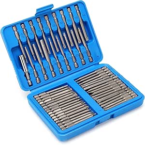 Keenso 50PCS Extension Screwdriver Bit Set, 3" Long Drill Security Bit ...