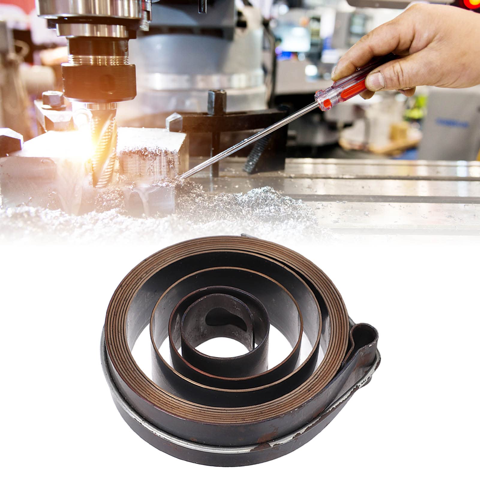 Molla per trapano a colonna, diametro esterno 64 mm, larghezza 19 mm, bobina di ritorno per sostituzione