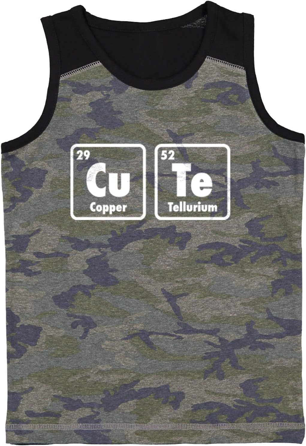 Cute Periodic Table - Scientific Elements Youth Contrast Back Tank Top