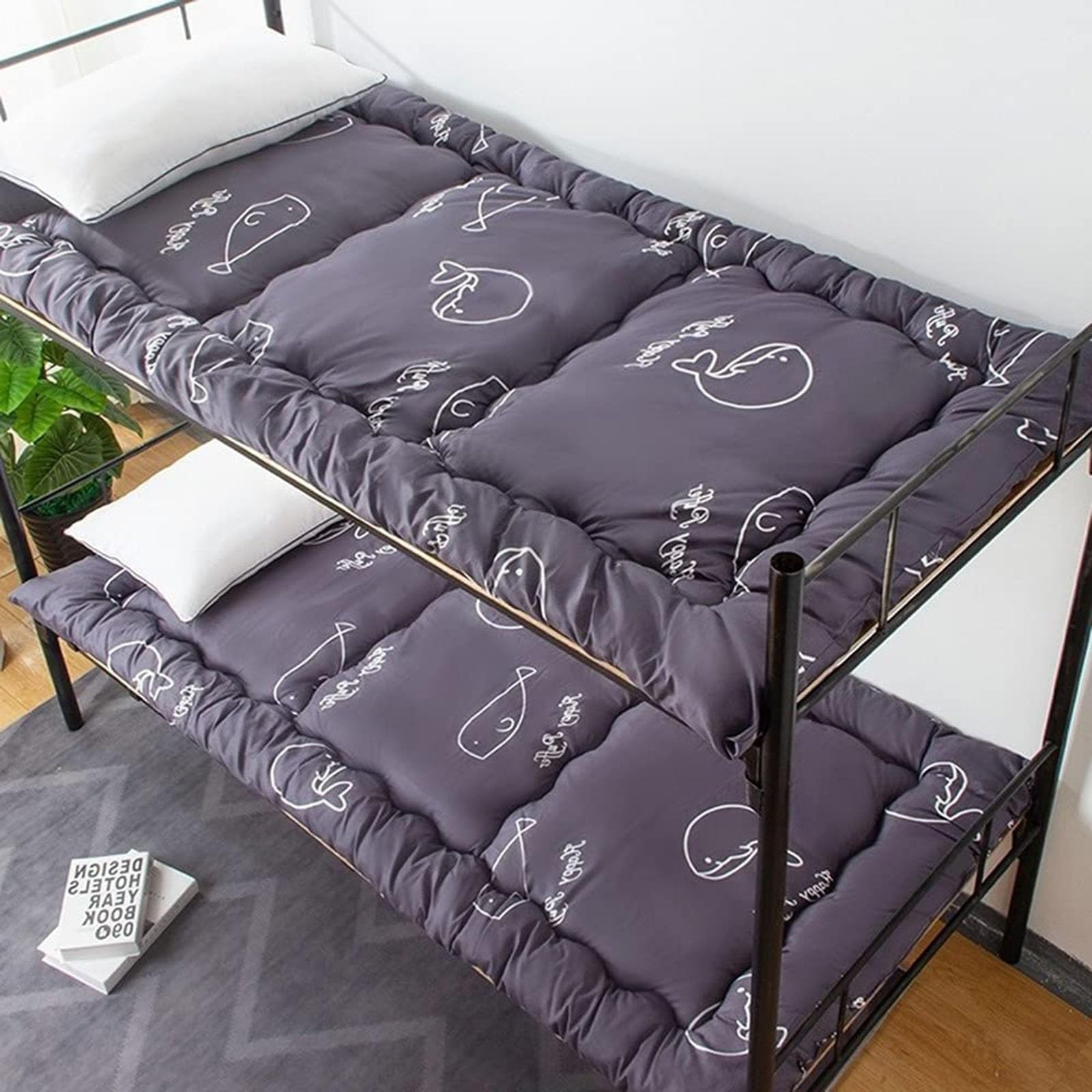 Cartoons Pattern Style Dorm Single Tatami Floor Mattress 6cm Thick Japanese Futon Floor Mattress Foldable Boys Girls Adult Student Dormitory Mattress ( Color : D , Size : 90x200 cm (35x79 inches) )