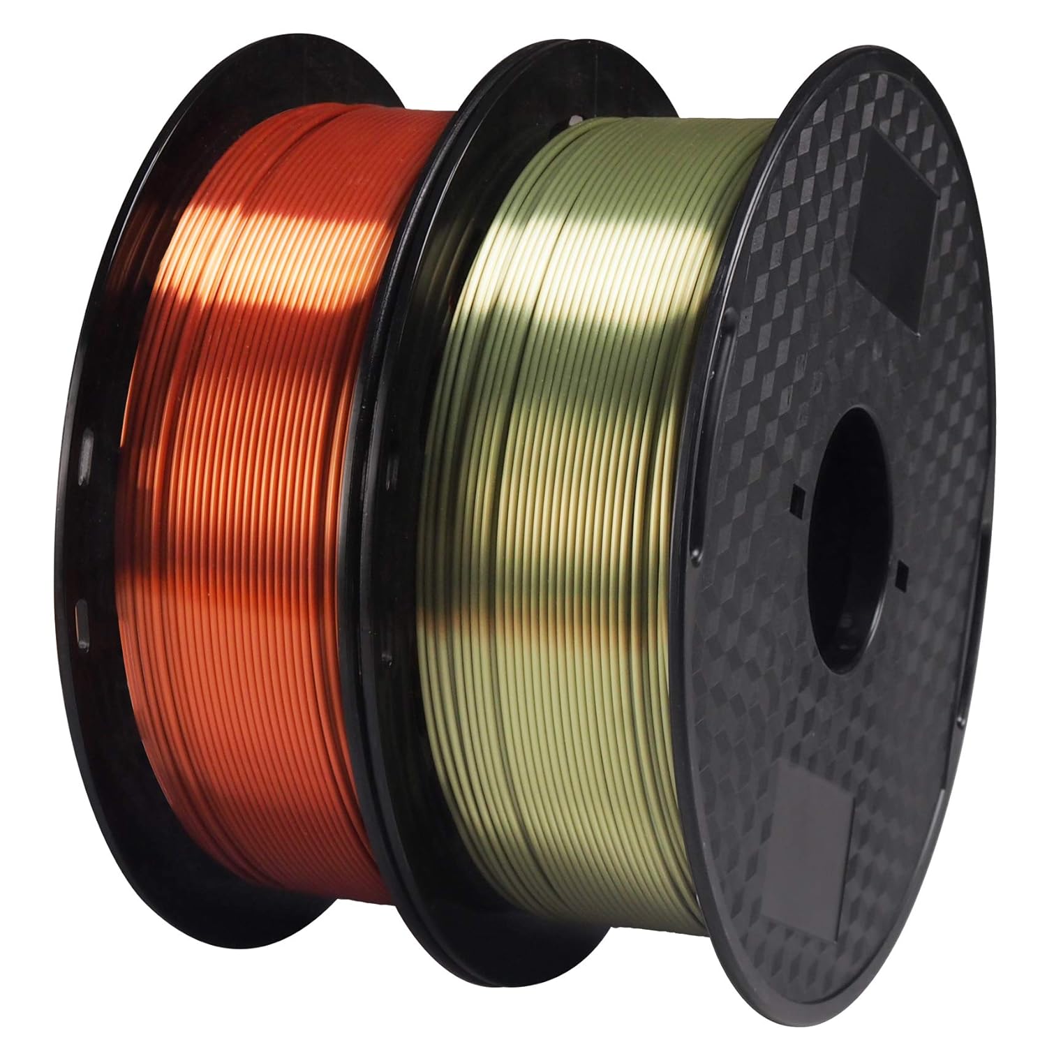 2 Spools Silk Metallic Shiny Red Copper Bronze PLA 3D Printer Filament Bundle, 3D Printing Material 1Kg Each Spool Total 2Kg Pack in One Box, with Extra 3D Print Nozzle Cleaner Tool by TTYT3D : Industrial & Scientific
