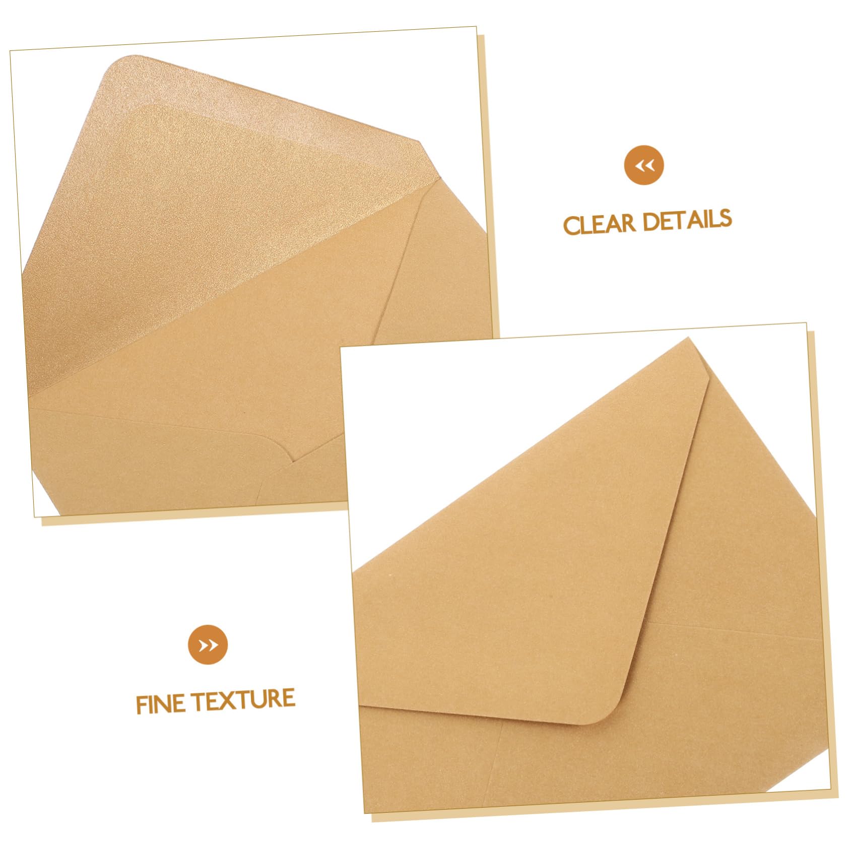 5 Ensembles Enveloppe Remercier Cartes De Vœux Vierges E Carte Invitation Carte Postale Courrier Saluer Vide Poste Envelope Estpack Quantité Carton present Papier Golden 50 Pièces * 5