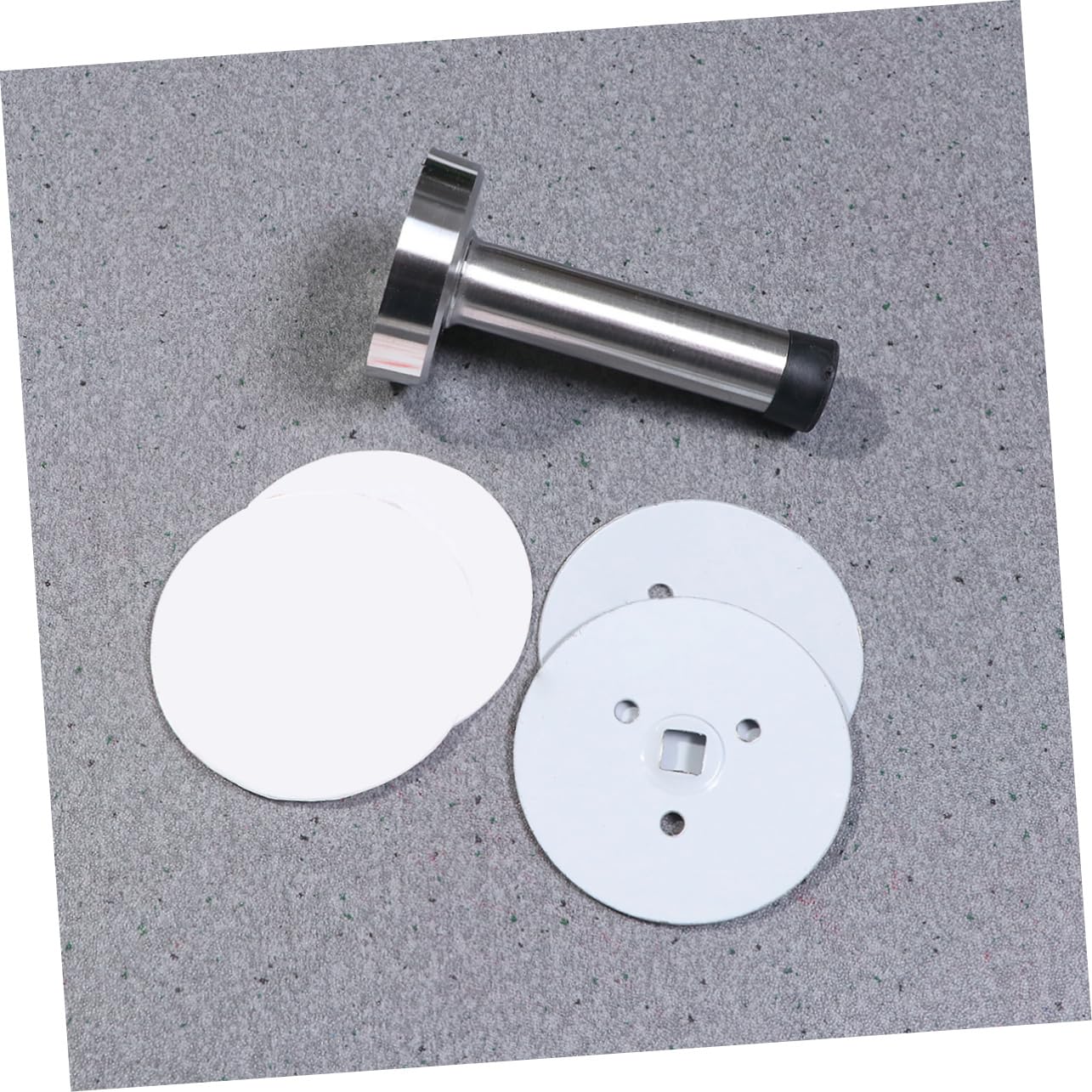 2 stuks deurstoppers, bronzen roestvrijstalen muurbeschermers, huisdeurstoppers met rubberen bufferbumper voor geluidsdemping