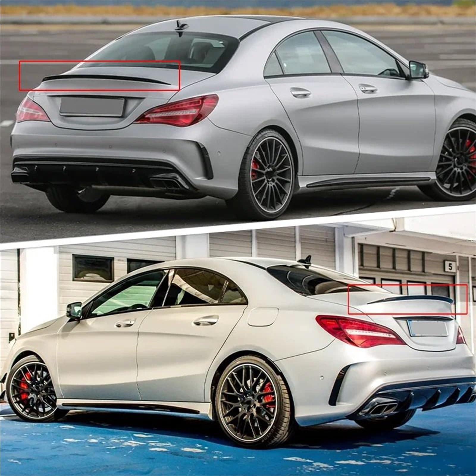 Spojlery tylne Do Benz CLA Klasa C117 C118 CLA200 Spojler samochodowy | CLA260 CLA45 AMG 2013-2023 Górną Część Bagażnika Skrzydło Tylna Owiewka Spoiler