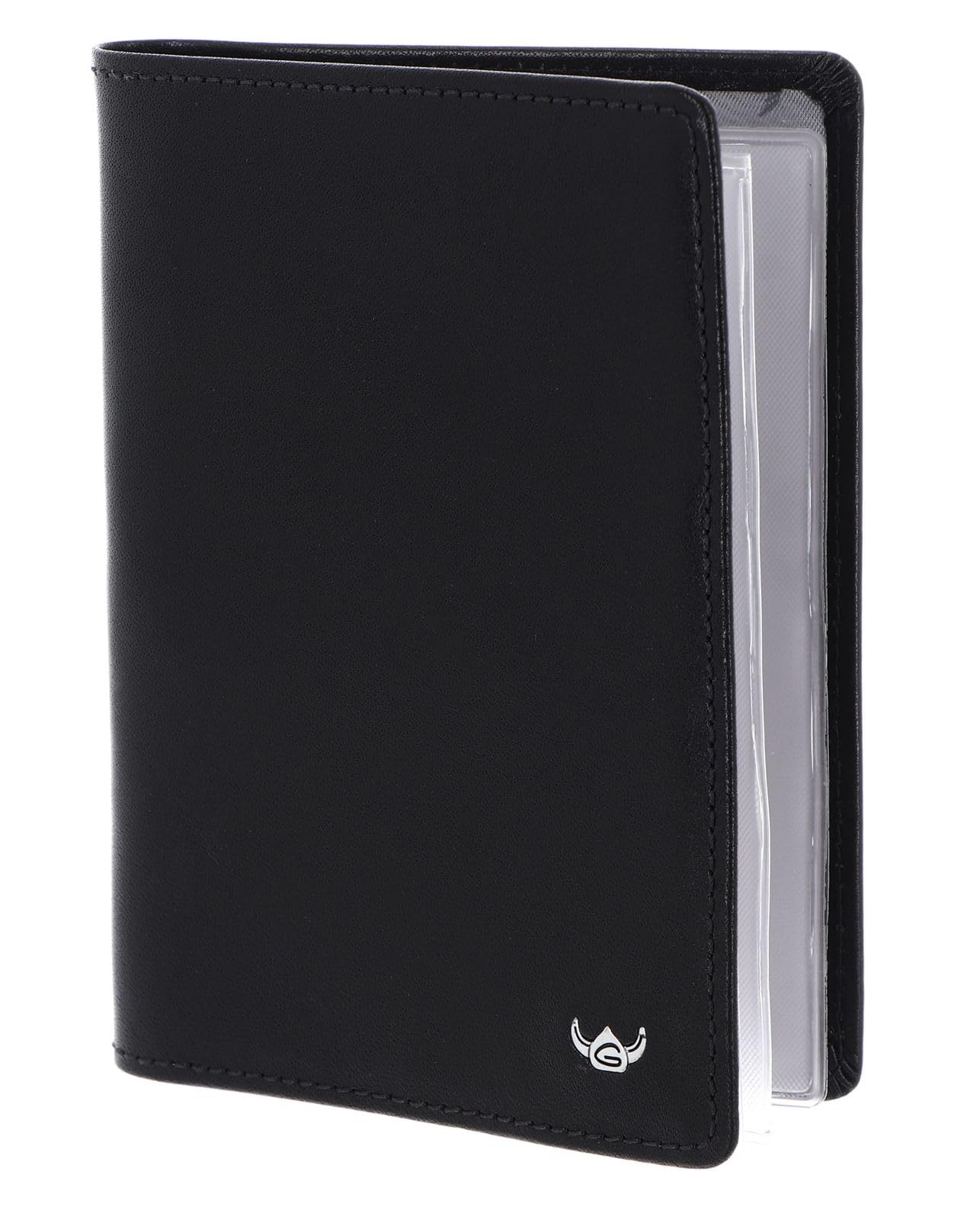 Golden Head Cuero Estuche de identificación Colorado RFID Protect Ausweishülle 4408 Schwarz Negro