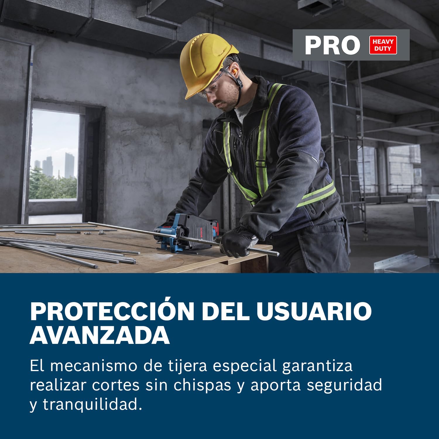 Cortador de varilla roscada a batería GGC 18V-12 con Bosch Professional 18V System (corta hasta M12 en acero y M10 en acero inoxidable, incl. par de troqueles de corte múltiple - métrico)