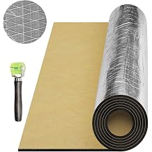 Storystore 197 5 mm mil 10.98 sqft Sound Insulation Car Heat and Sound Deadening, 39"W x 40"L x 3/16"T Insulation Mat Car Sound Deadening Mat, Sound Deading Material for Cars