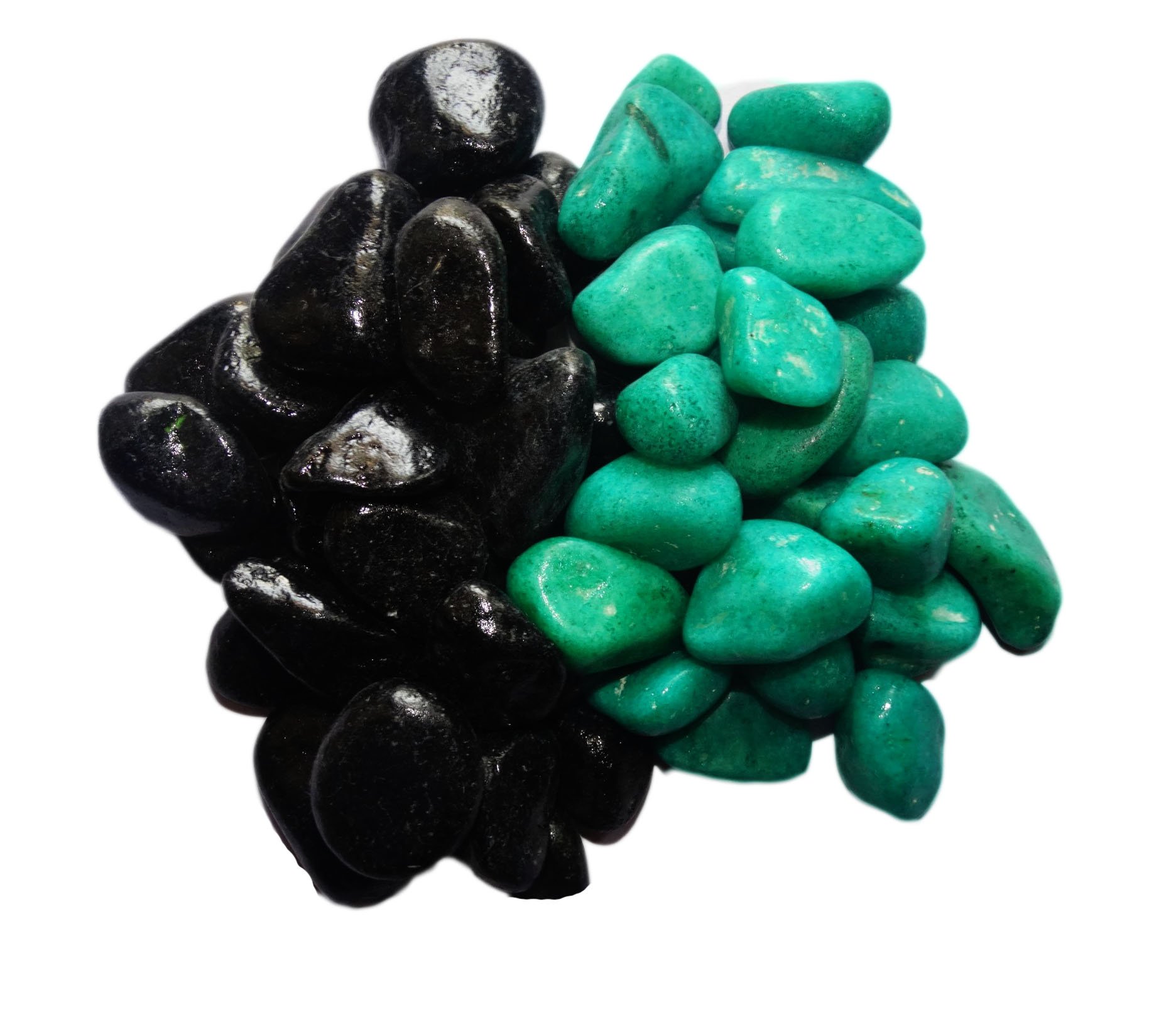 Hi Quality Fish Aquarium Black & Green 1kg Decorative Stone Pebbles Chips (B071J8DG4G) Amazon Price History, Amazon Price Tracker