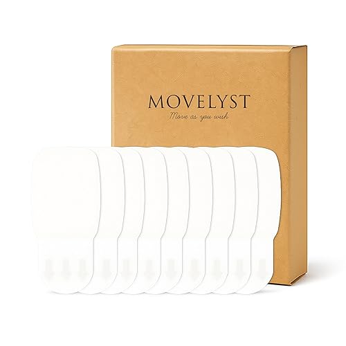 Miniatura 10 de 40 piezas de tiras de repuesto para ganchos blancos pequeños de cabilla de alambre - Tiras adhesivas de reemplazo sin herramientas para ganchos de