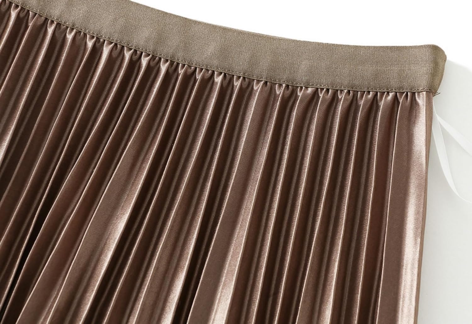 Women's Midi Skirt Elastic High Waist Lace Tulle Skirt Pleated Skirt Two Layered Reversible Skirt - Image 4