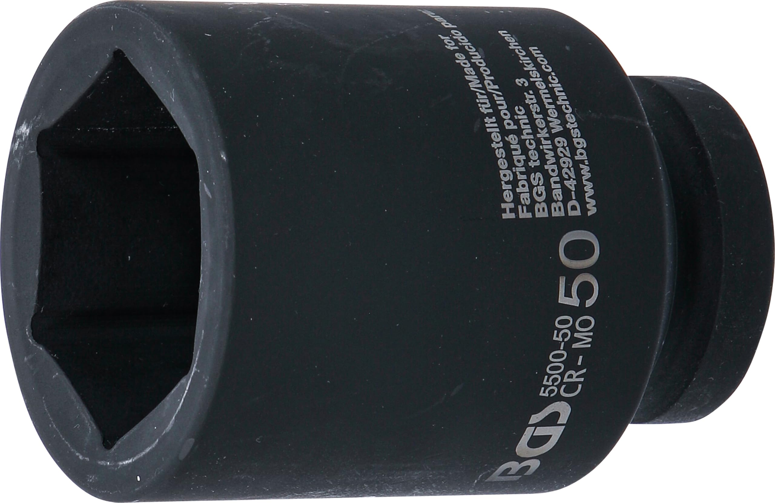 BGS 5500-50 | Impact Socket Hexagon, deep | 25 mm (1") Drive | 50 mm