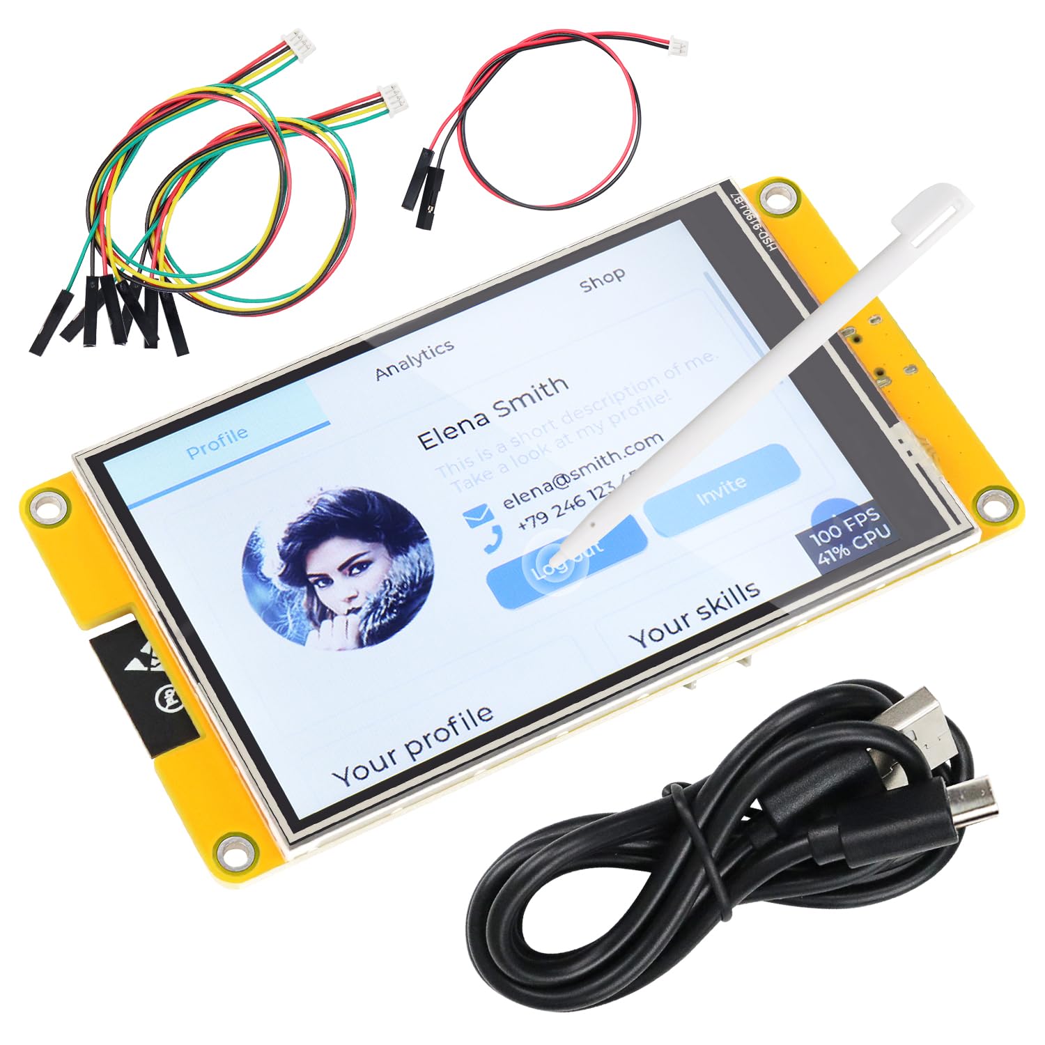 FREENOVE ESP32 Display CYD Touch Screen 4.0 Inch 320x480 Pixel TN