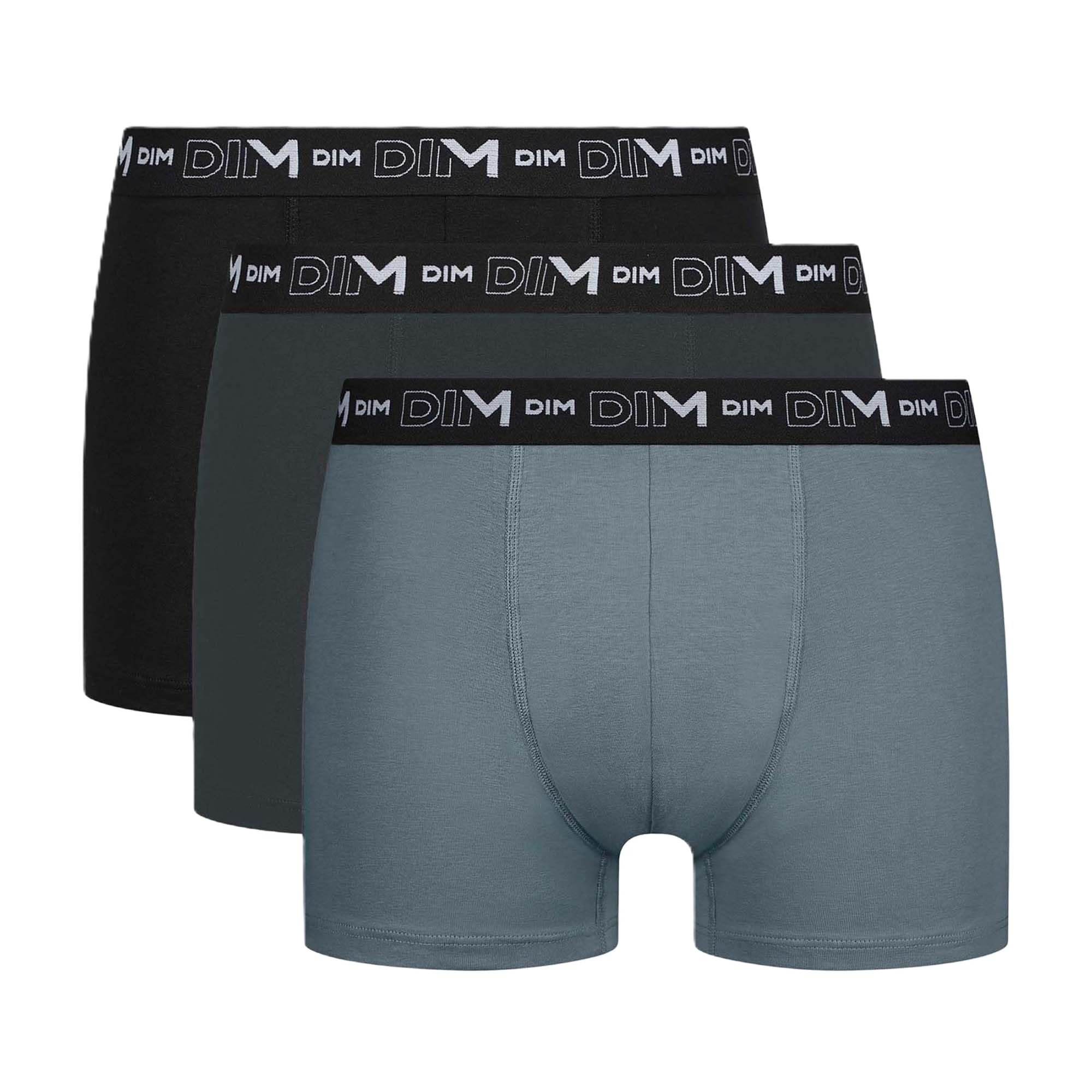 Dim Boxer Homme Coton Stretch Respirant Maintien Optimal x3