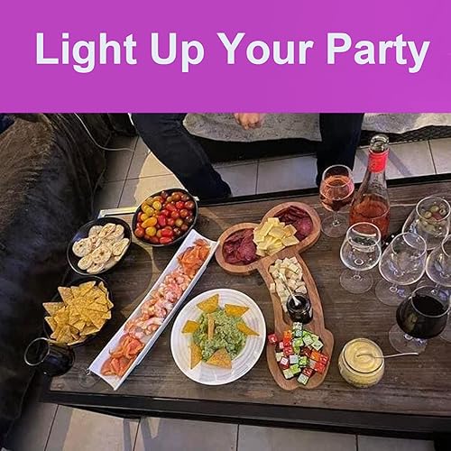 Miniatura 3 de Divertida tabla de aperitivo, plato de charcutería de madera maciza y tabla de queso, bandeja de vino fruta carne queso con cubiertos de cocina