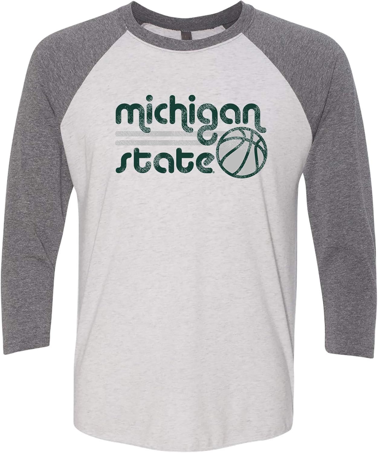 NCAA Basketball Bubble, Team Color 3/4-Sleeve Raglan T Shirt, College, University
