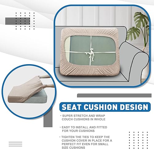 Vista 21 de XINEAGE Funda reclinable de 4 piezas de jacquard elástica con bolsillo, protector de silla reclinable lavable para niños, mascotas, perros y gatos