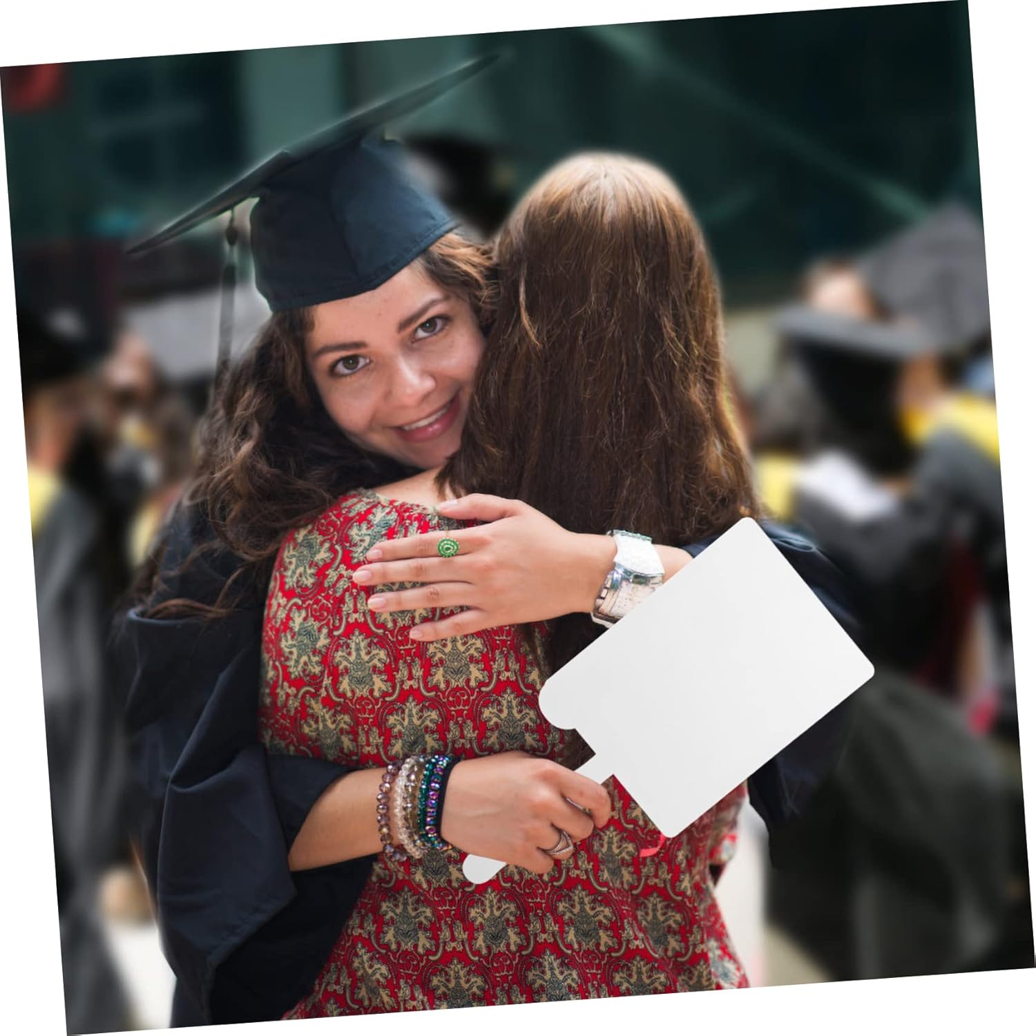 Alipis 5pcs Sublimation Blank Graduation Photo Frame Handle Wooden Picture Display for Graduation Lightweight and Versatile Creative Keepsake for Home and Celebration