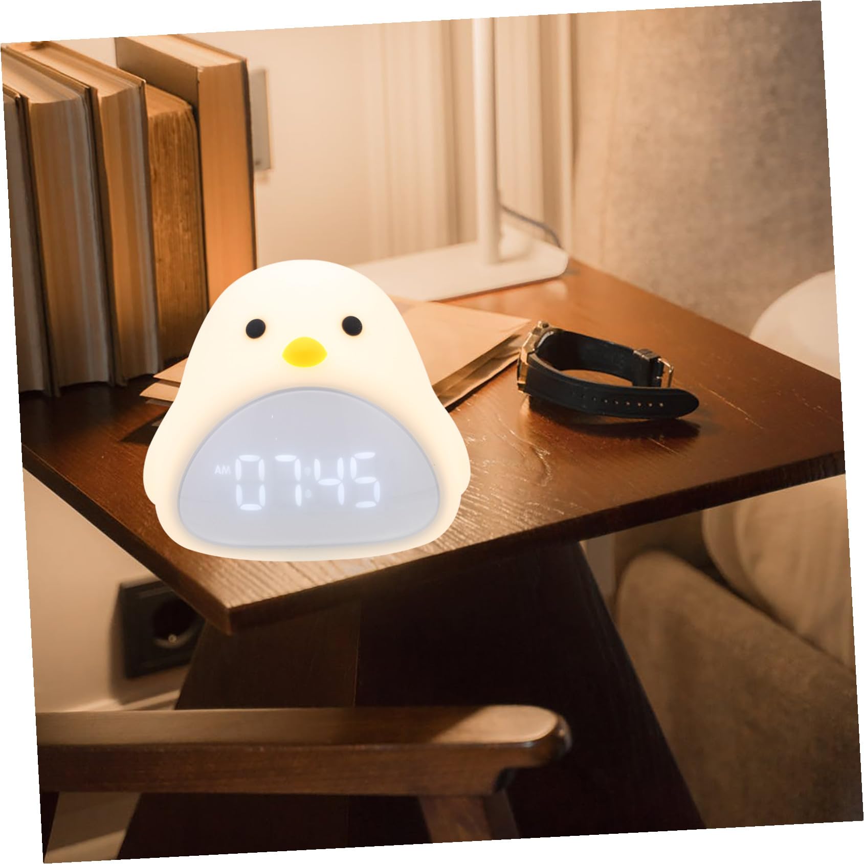 Reloj Despertador Infantil Multifuncional con Regulable Diseño Lindo para Dormitorio y Escritorio Decoración para Niñas Luz y Silenciosa