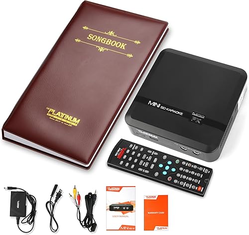 Miniatura 6 de Platinum KS10 Mini SD - Máquina de karaoke para adultos con OPM de 21 K y canciones infantiles en inglés, compatible con grabación de canciones,