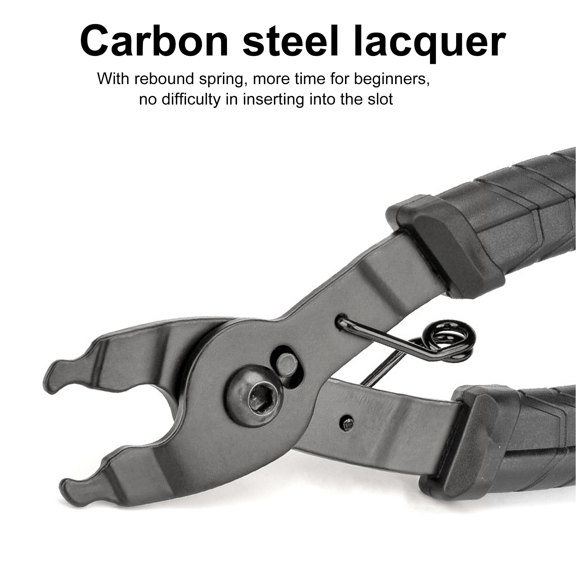 Foyscr 2-in-1 Portable Bicycle Chain Pliers - Compatible with 7-11 Speed Derailleur Chains, for Link Removal & Repair (Black - Image 3
