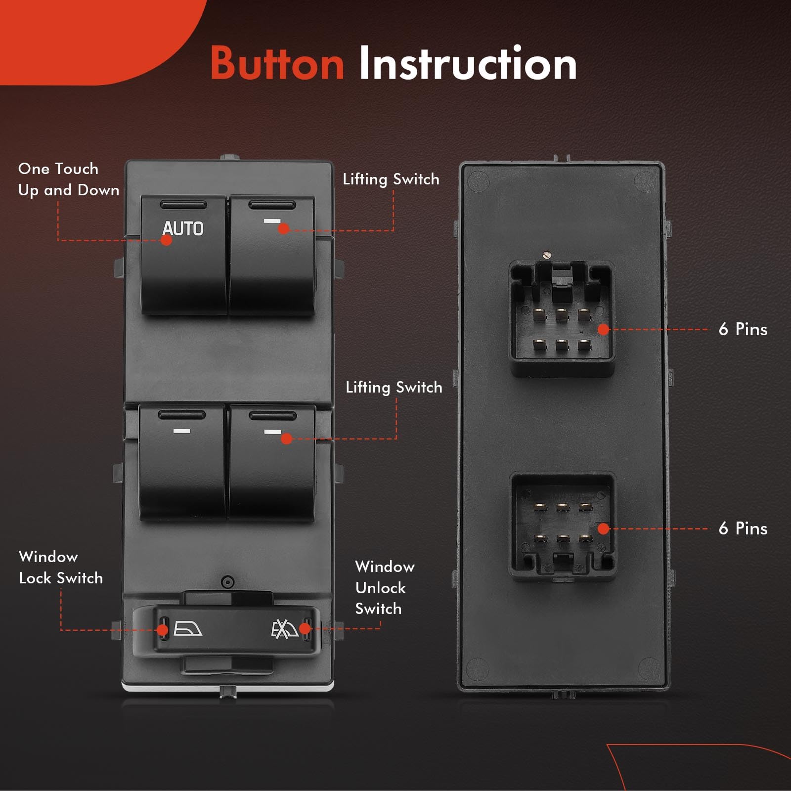 Amazon.com: A-Premium Front Driver Side Master Power Window Switch 