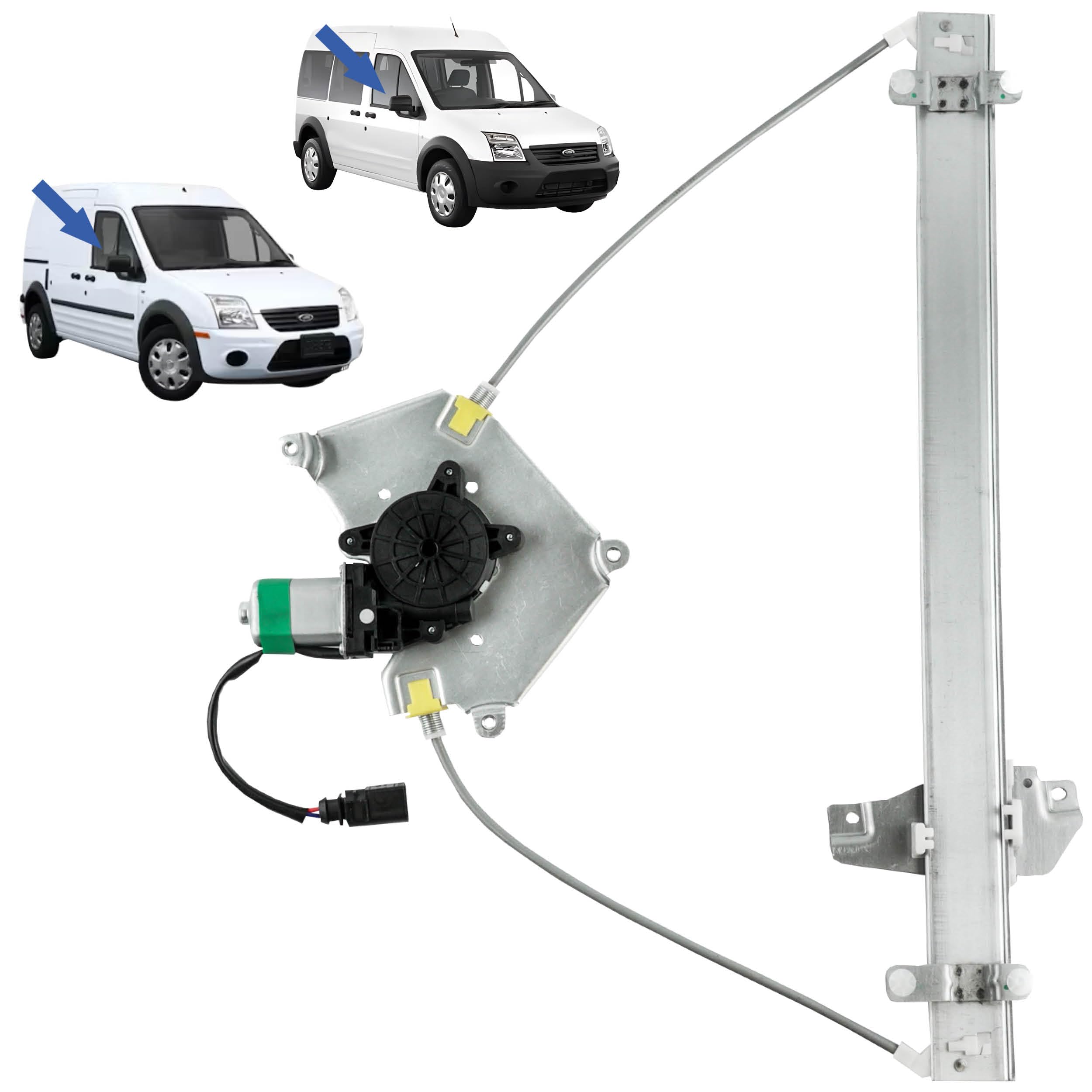 STARKIT PERFORMANCE Elevalunas compatible para Transit Connect 1 y Tourneo Connect 1 (2002-2013) CON MOTOR | DELANTERO DERECHO (pasajero). 5182969, 1493635, 4523918, 2T14V23200BJ