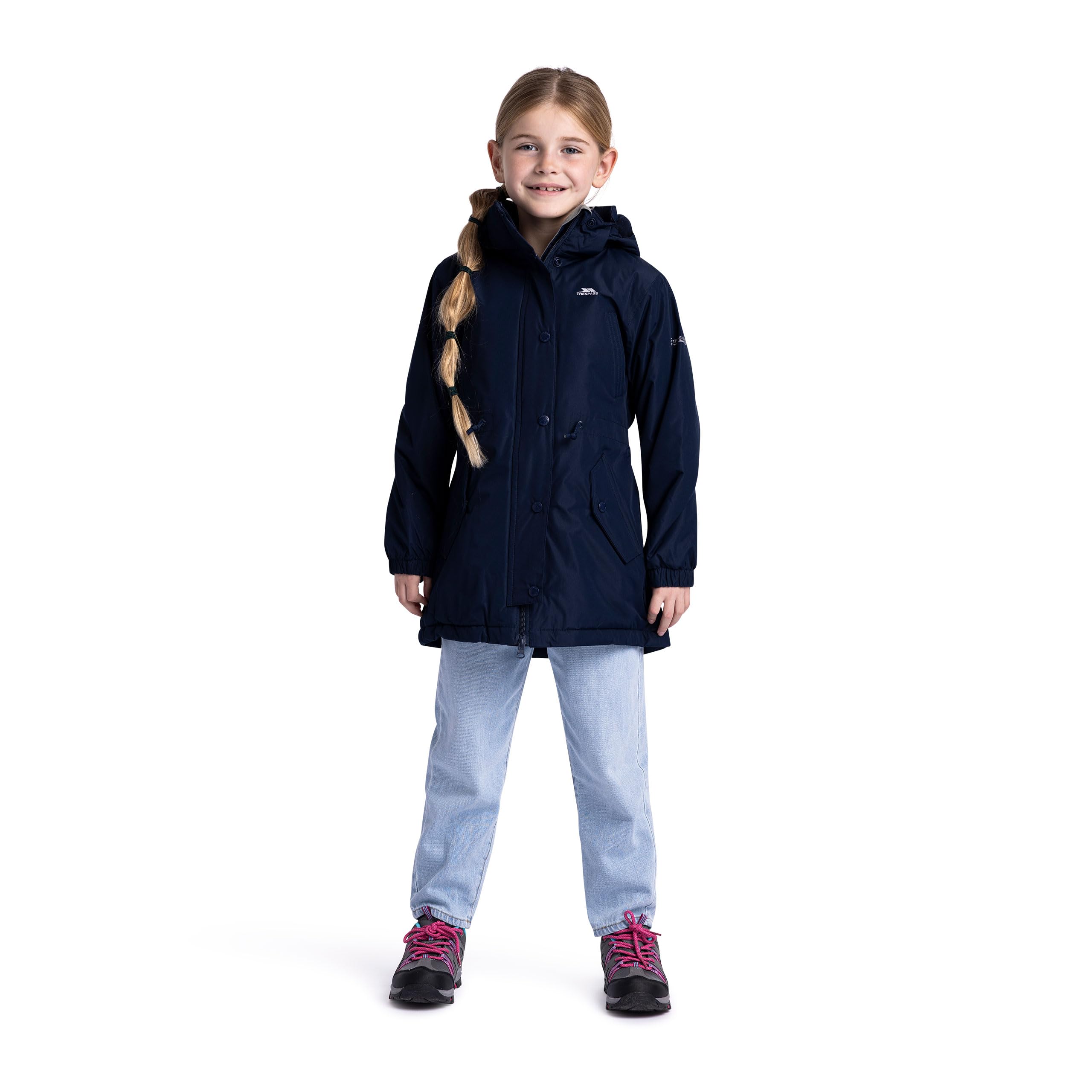 Trespass Navy Kids Waterproof Jacket Tp50 Better 5/6
