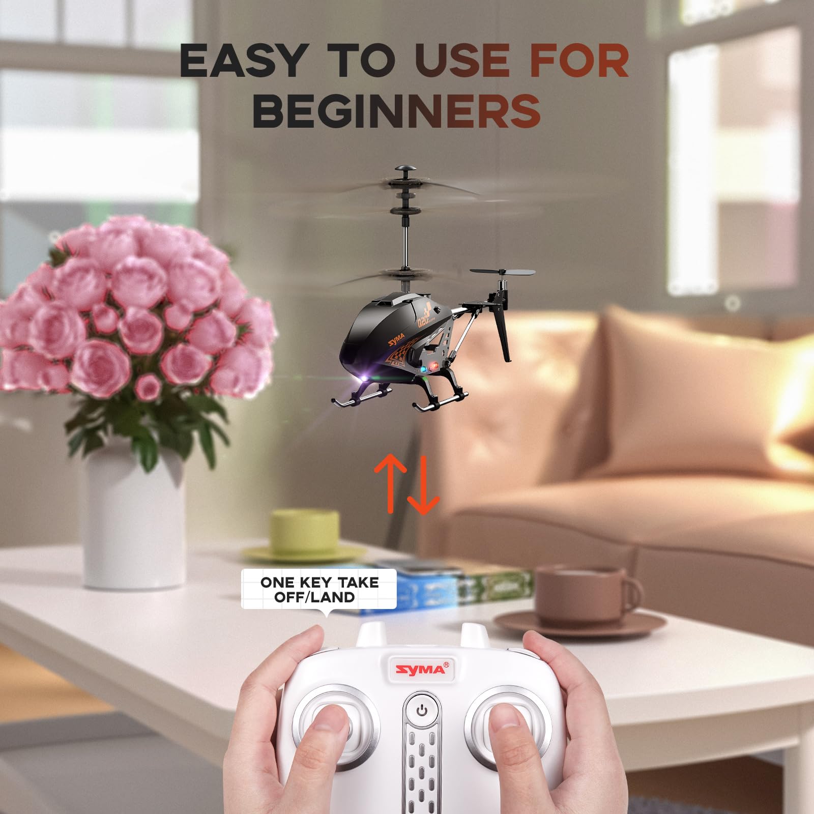 Syma Q20 RC Helicopter for Kids 8-12 and Beginners, Remote Control Helicopter with Altitude Hold, 2 Speed Modes and Gyroscope - Image 2
