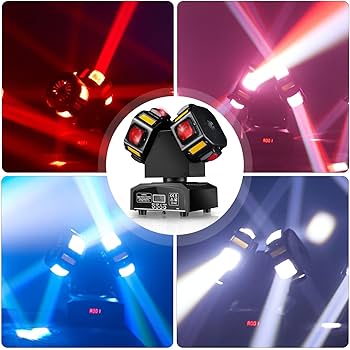 Amazon.com: LED Moving Head Dj Lights 8 LEDs DJ Lighting RGB