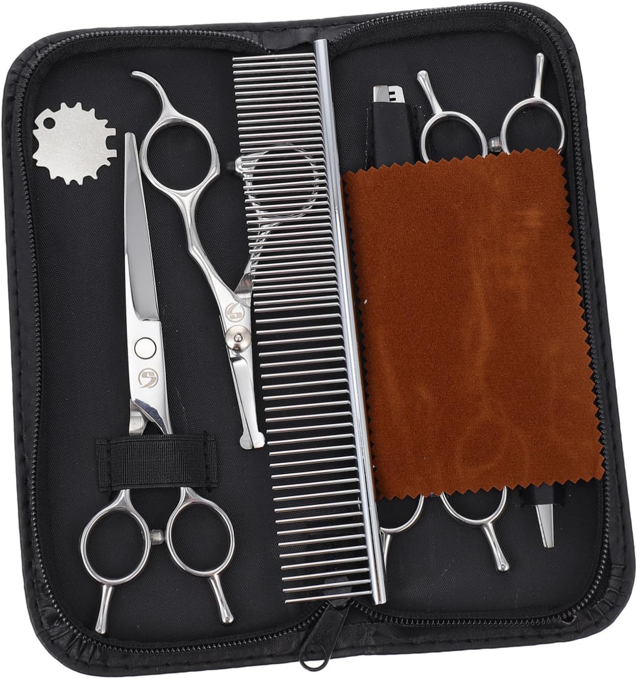 Toyvian 1set Pet Trimming Scissors Pet Hairdressing Tools for Grooming Hair for Dogs and Cats Easy to Use Hair Cutters
