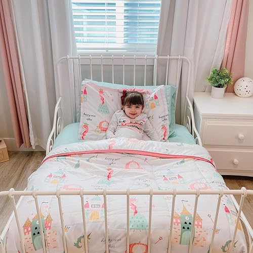 Miniatura 4 de SLEEP ZONE - Juego de funda de edredón para niños, 2 piezas, microfibra cepillada ultra suave con 1 funda de almohada de fácil cuidado, cierre de