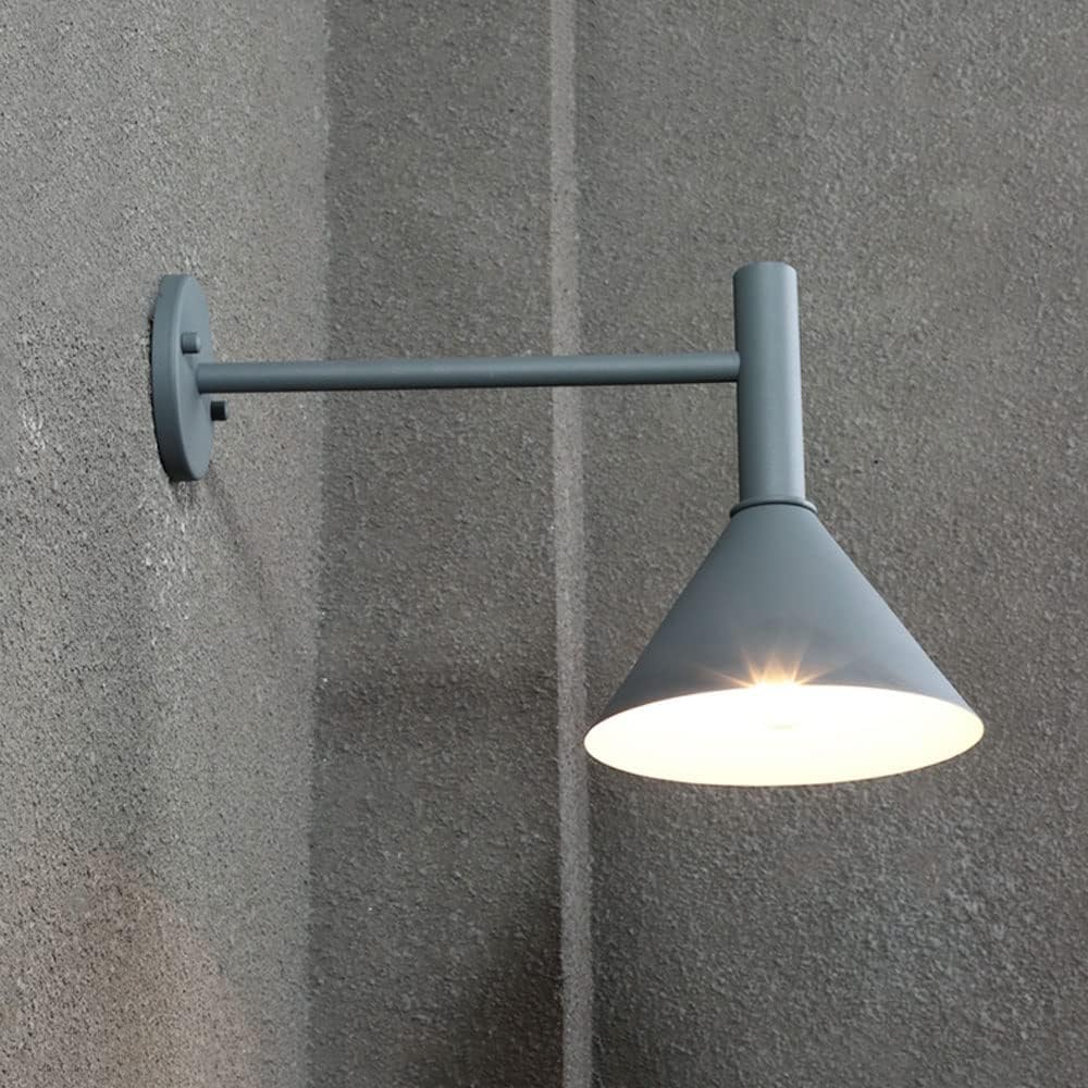 HYJAUSXB Wall Lamps Sconces Outdoor Sconce Exterior Gooseneck Barn Light Fixture with 19.7in Long Extension Arm IP54(Gray)