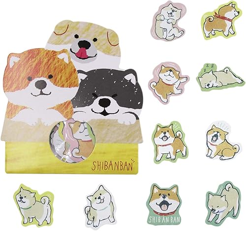 Miniatura 2 de Aimeio - Calcomanías de perro de animales de dibujos animados súper lindas para álbumes de bricolaje, diario, portátil, decoración de computadora,