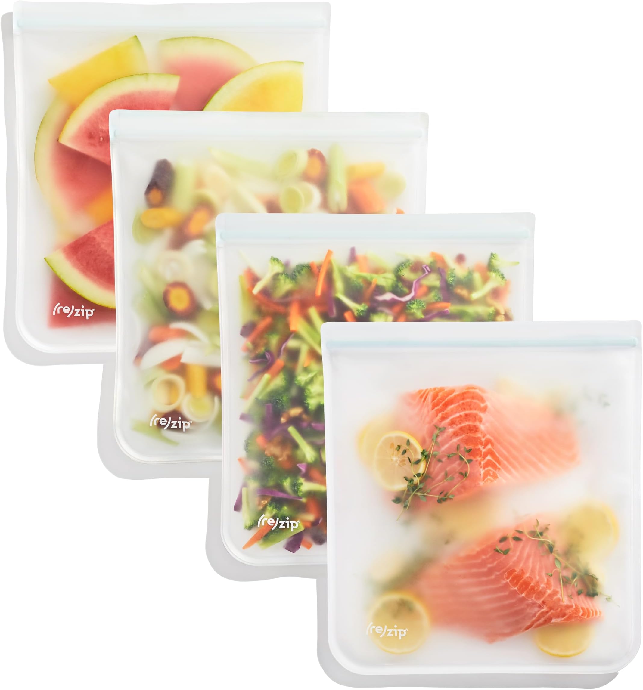 (re) zip 12Piece Deluxe Bundle Gallon 4Pack Reusable