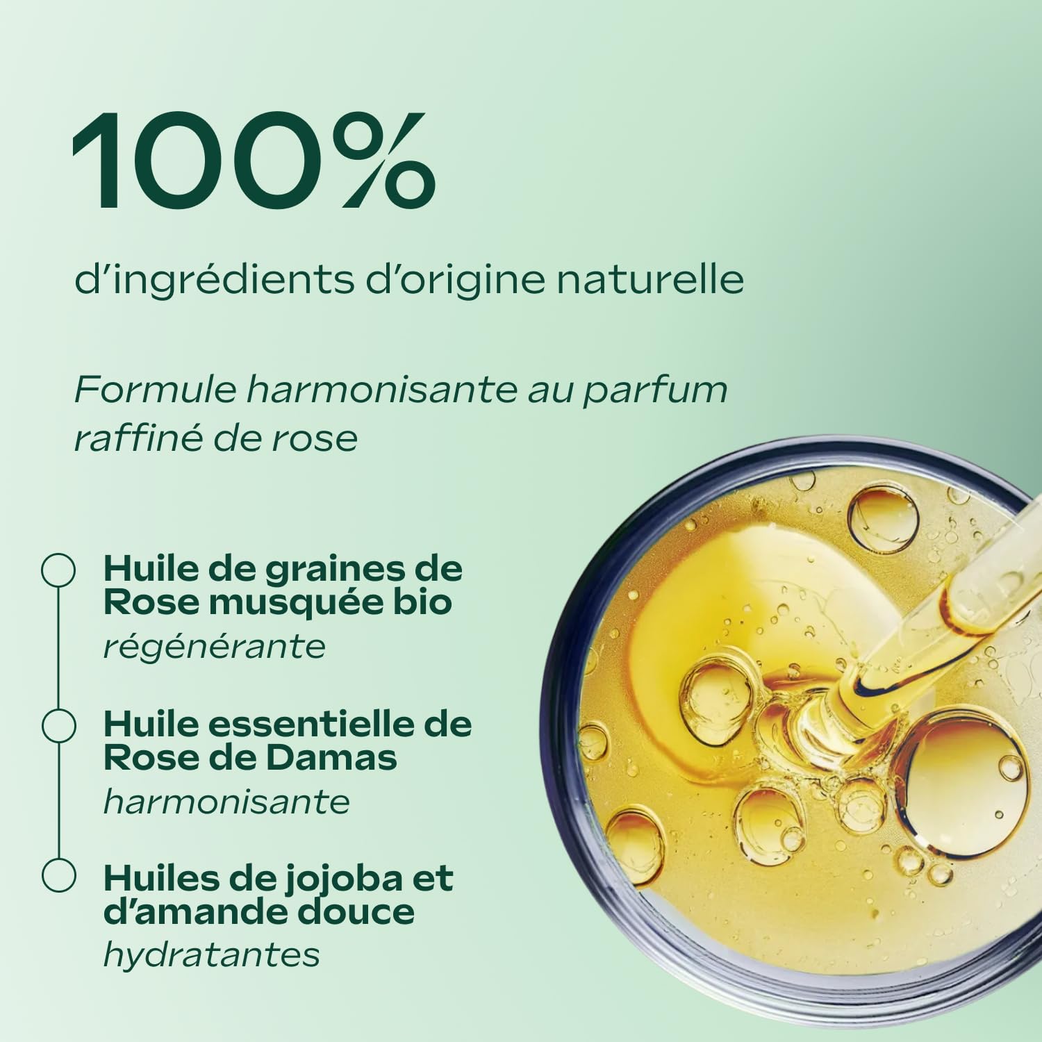 WELEDA - Huile harmonisante à la Rose musquée - Lisse et embellit - Favorise la tonicité de la peau - NATRUE* - Vegan*** - 100 ml