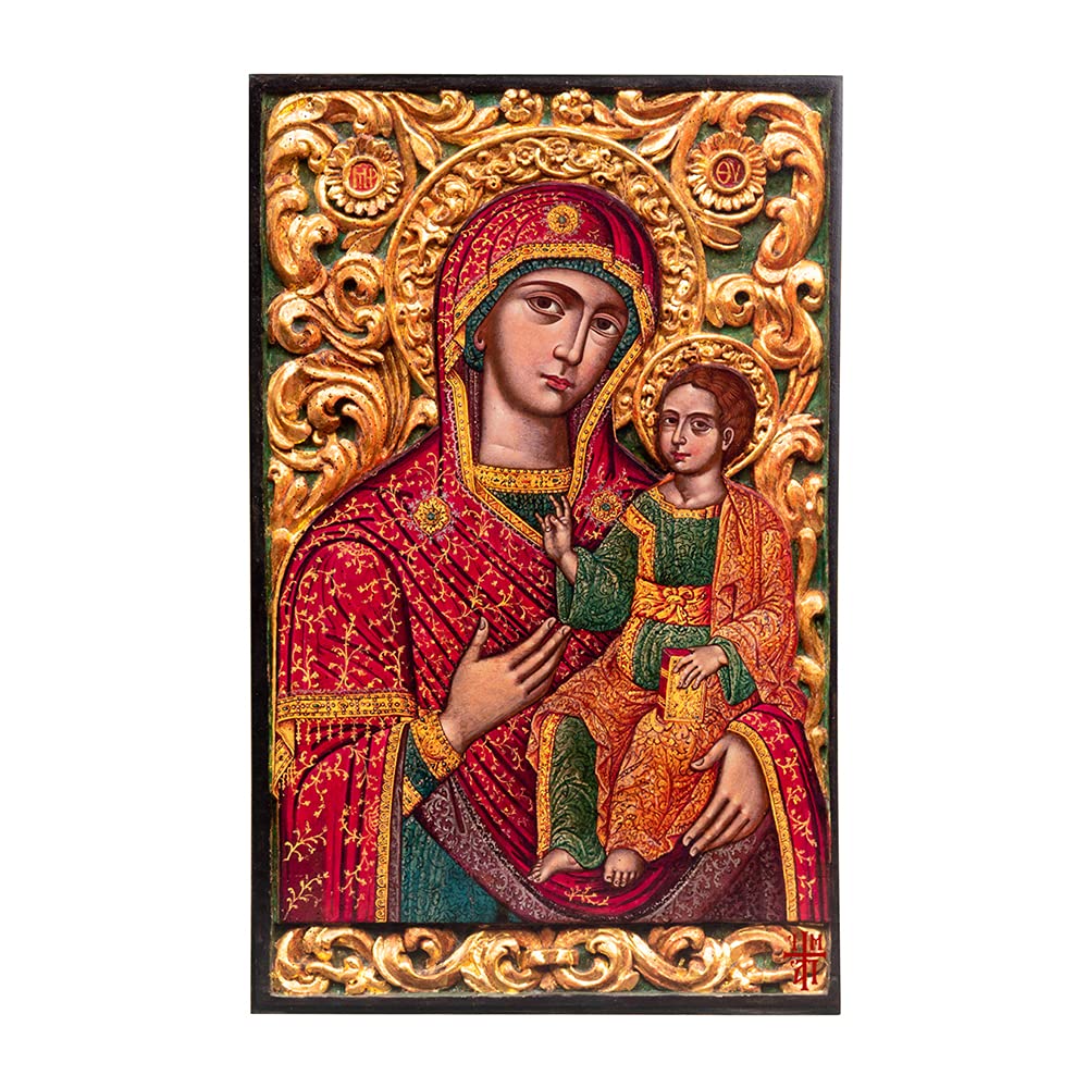 Artis Premium Replicas Holy Mary 18Th Century Greek Orthodox Byzantine Icon (19 X 30 Cm)