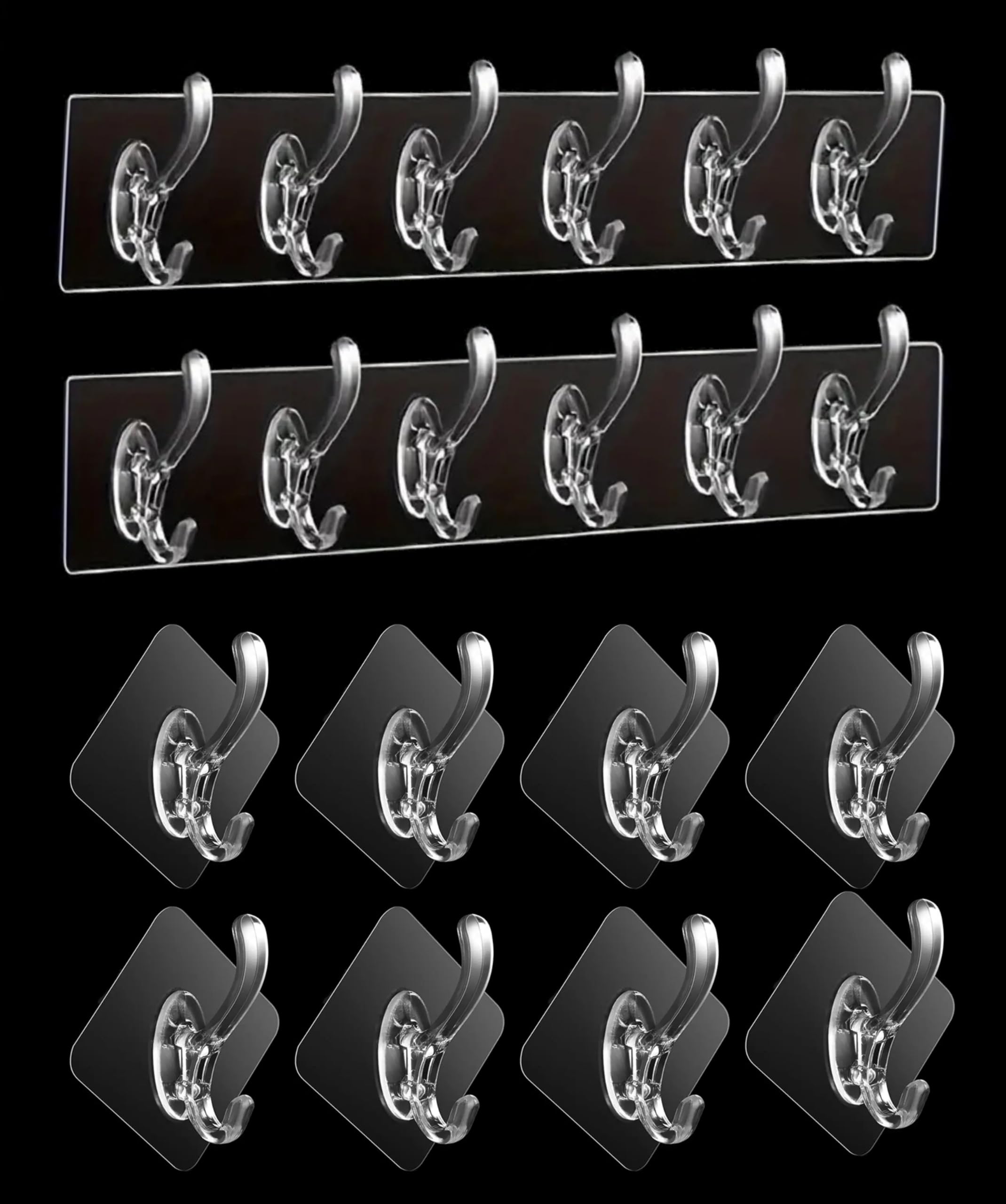 See full amazon price history chart for 10 Pcs Single & 6 Rows Multifunctional Transparent Sticky Hook Set Adhesive Sticker Hanger Kitchen Bathroom Oilproof Home Wall Hanging Waterproof Seamless Invisible Strong Self Adhesive Wall Mounted 10 Pcs Single & 6 Rows Multifunctional Transparent Sticky Hook Set Adhesive Sticker Hanger Kitchen Bathroom Oilproof Home Wall Hanging Waterproof Seamless Invisible Strong Self Adhesive Wall Mounted (B0CWFDB3L8) Amazon Price History, Amazon Price Tracker