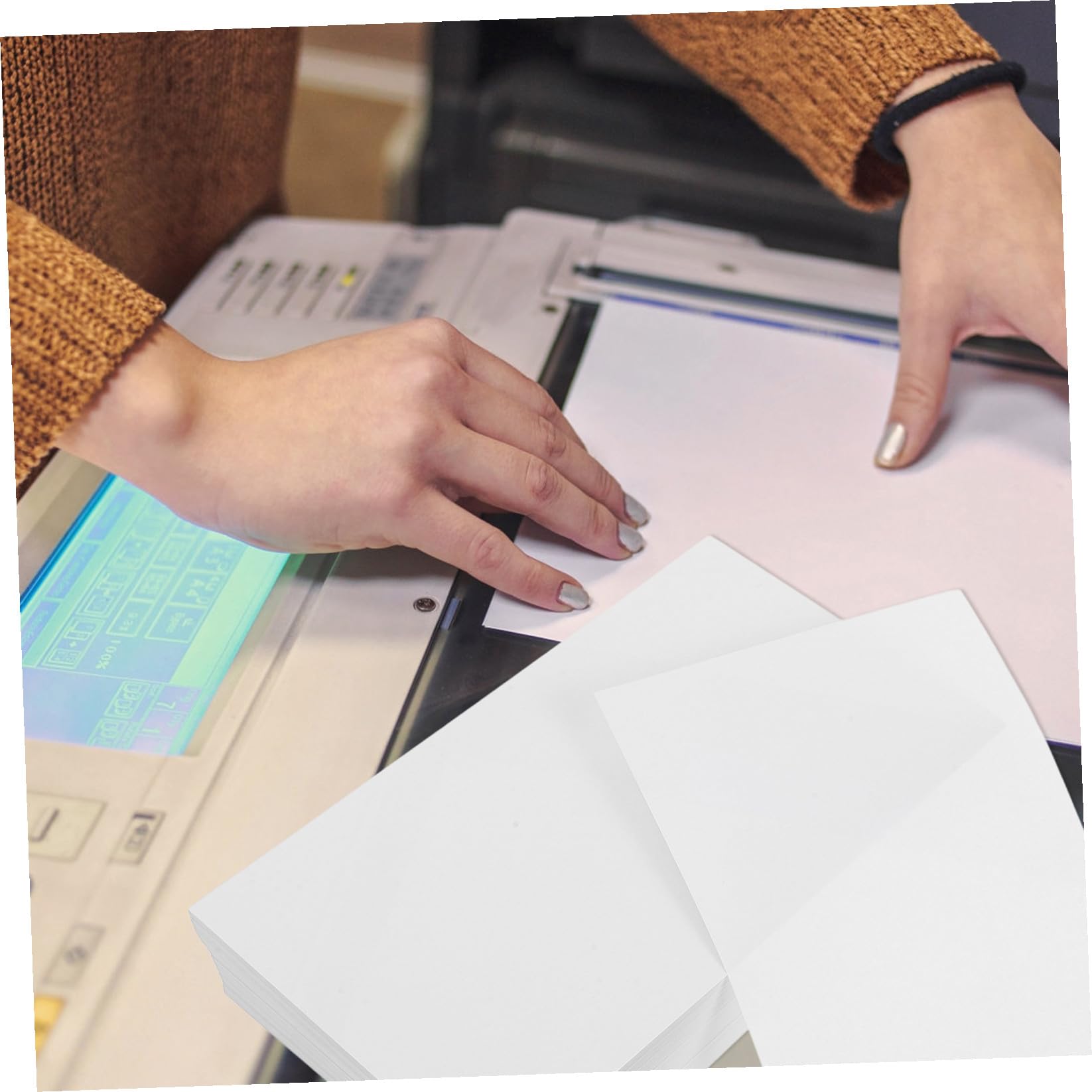 Healvian Reißfestes Multifunktionspapier Dicke Kartonpapierblätter zum Drucken und Basteln 500 Blatt Weißes Druckerpapier für Drucker für Büro und Zuhause
