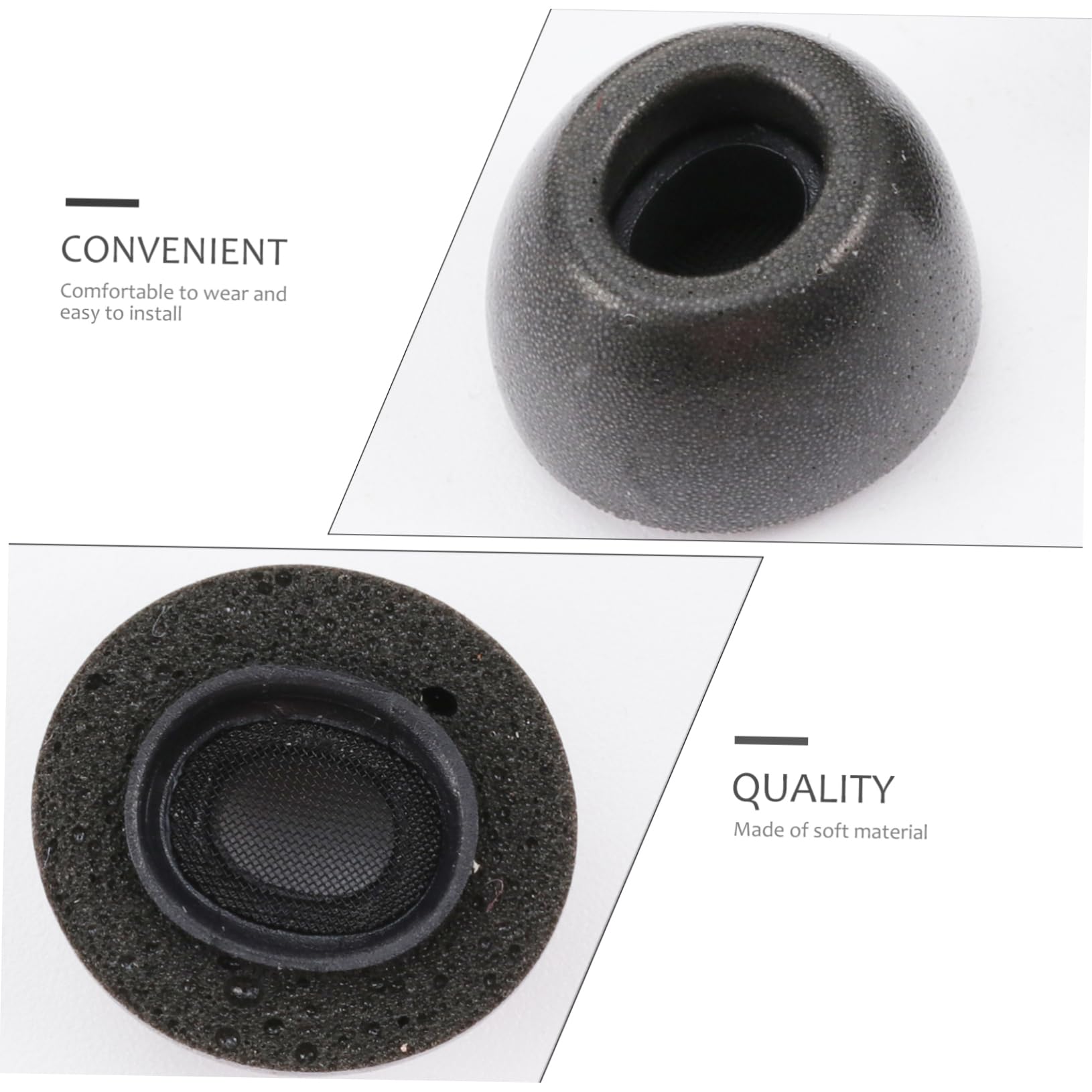 jojofuny 9 Paare Ohrstöpsel aus Memory-Schaum Ohrstöpsel aus Silikon Ohrhörer Memory Foam eartips Memory Foam in Ear aufsätze Silikon- Kopfhörer Ersatz- Lärmminderung