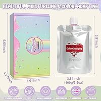 Vista 2 de JCOOS Base de brillo de labios, aceite de labios que cambia de color, base de brillo de labios, 2 unidades de 3.5 onzas de base de brillo de labios