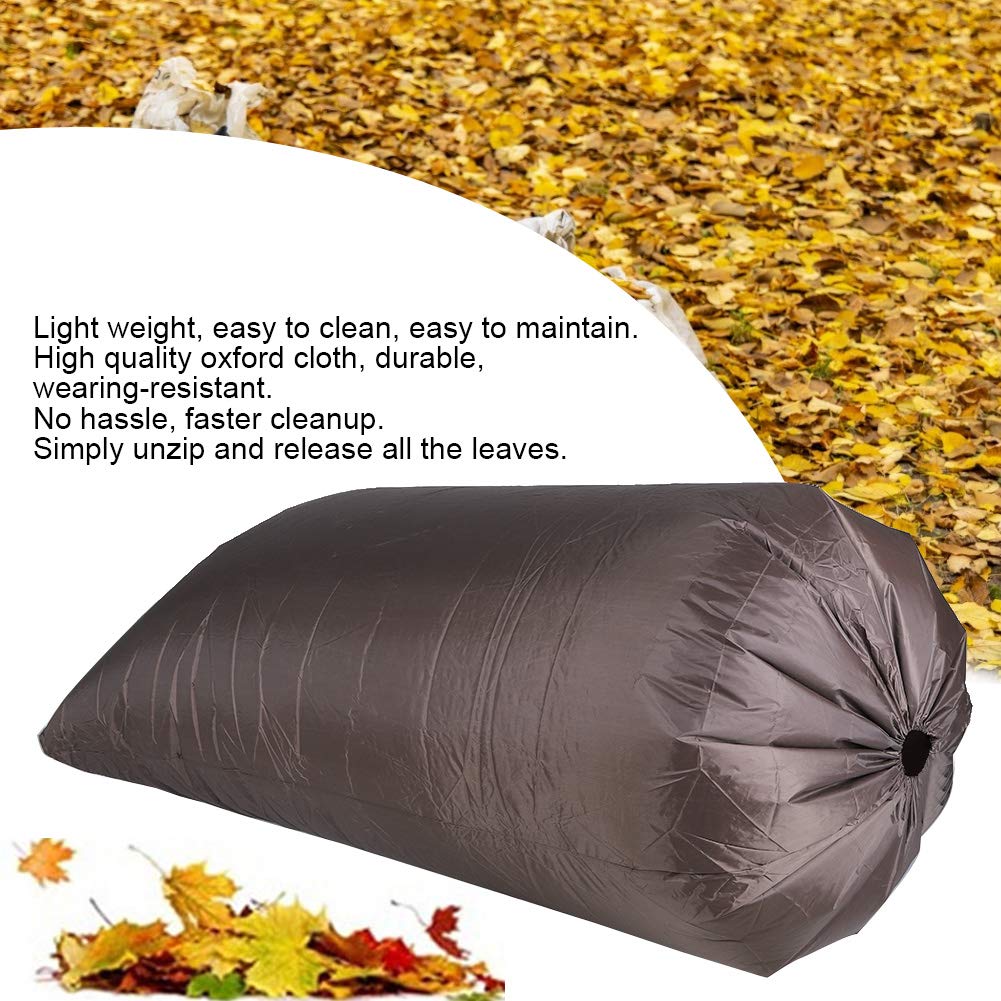 Bolsa de hojas de tractor de gran capacidad para exteriores, bolsa de recolección de residuos de jardín resistente para limpieza de jardines de tractores de césped, tela Oxford,
