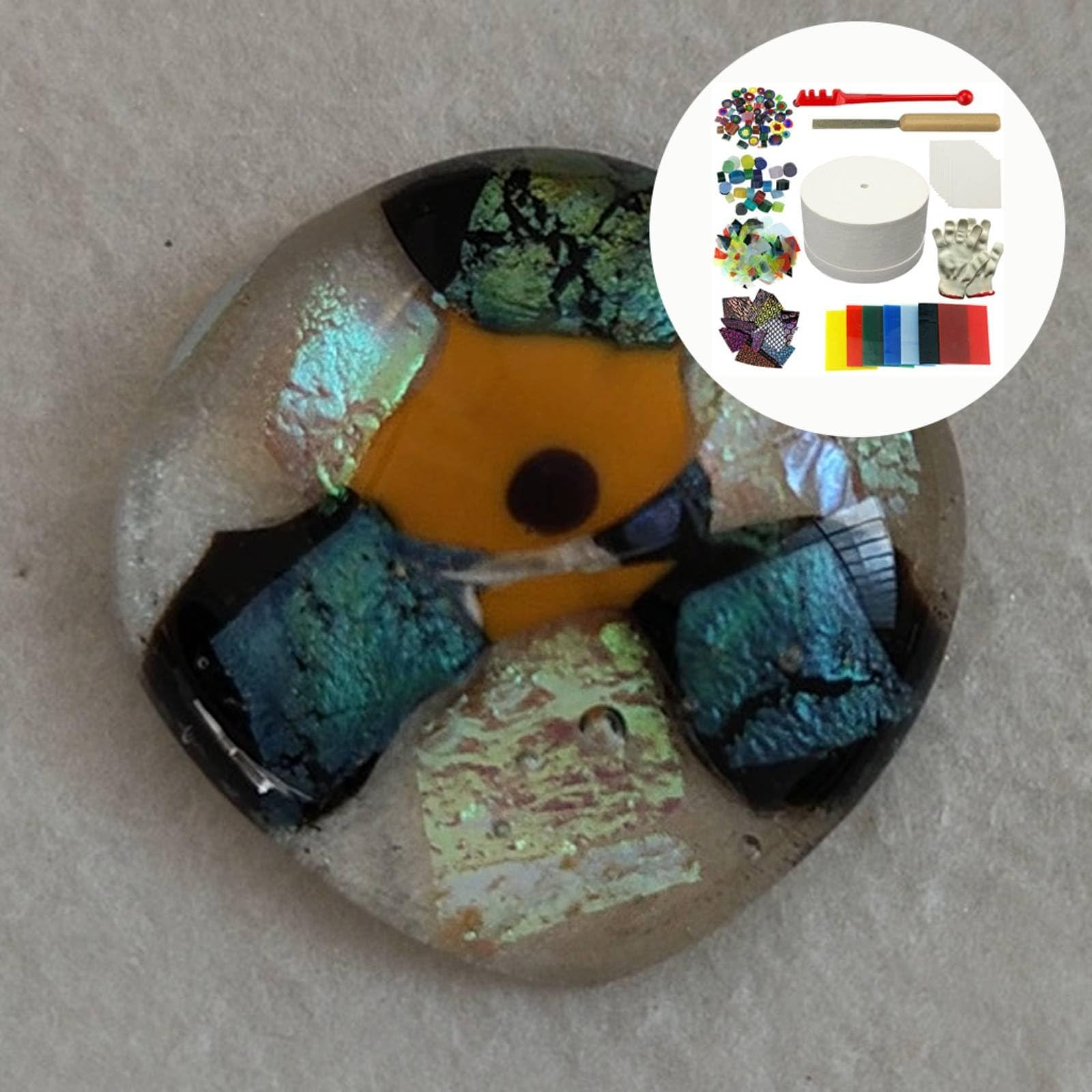 LeeQinersw Forno per Gioielli Kit Fusione Vetro Accessori Creazione Pendenti Materiale Fibra Ceramica Praticità Funzione Adatto per Creatori Artisti Artigiani Casa