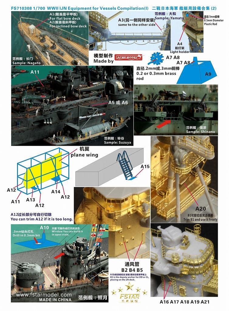 Amazon | ファイブスターモデル FS710308 1/700 WWII 日本海軍 艦艇用